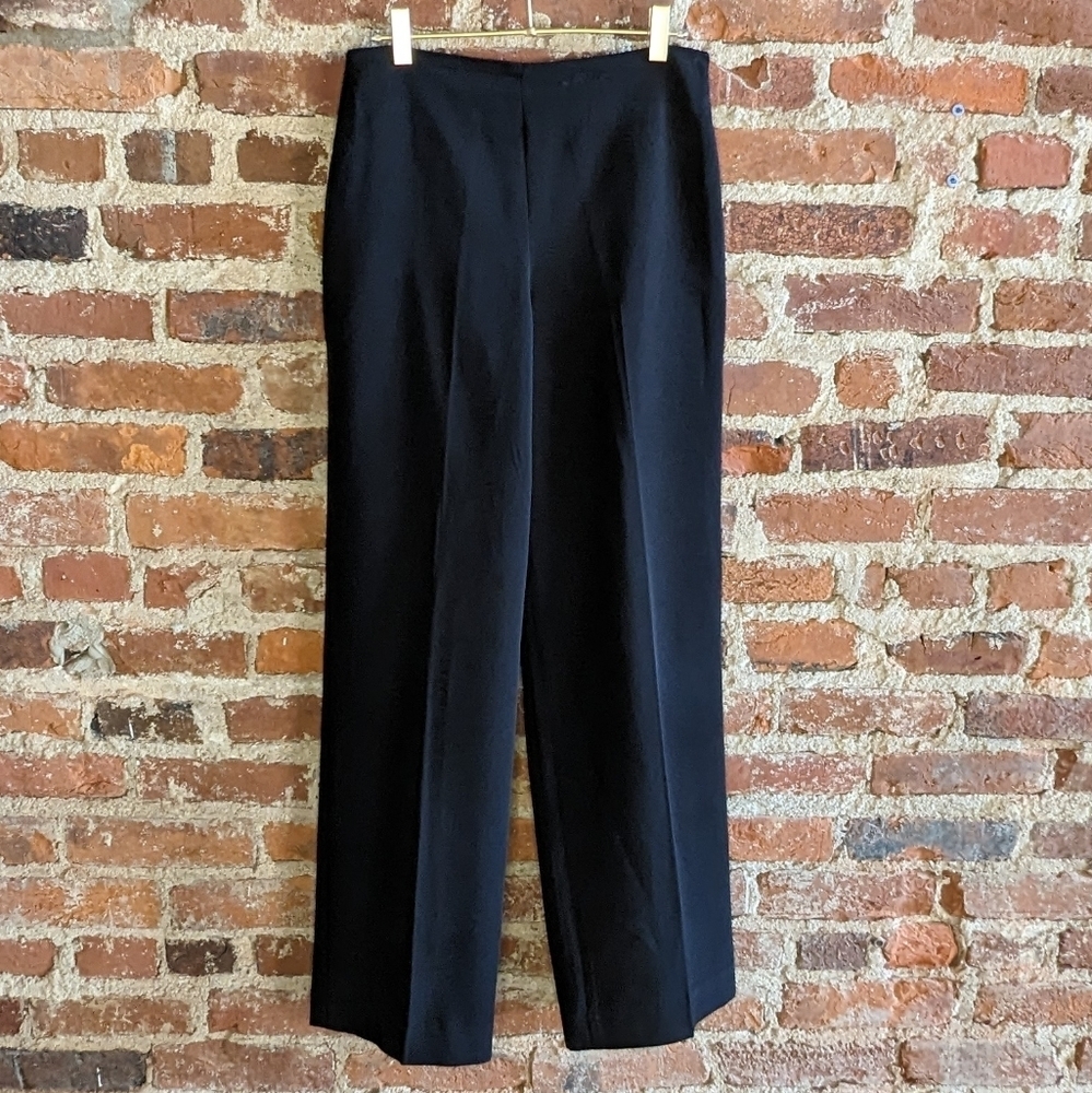 Larry Levine Classics Size 4 Black Fully Lined Dress Pants Trousers
